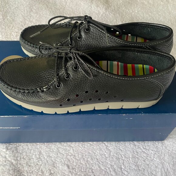 New SAS Black Breezy Lace-up Moccacin size 5.5 M - Picture 7 of 16